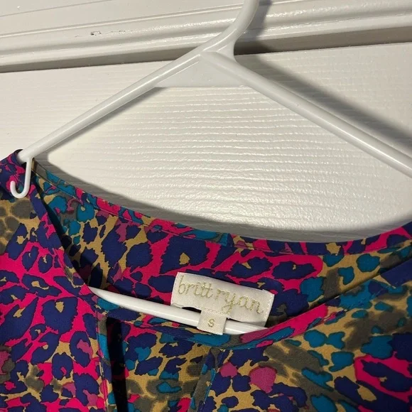 Britt Ryan Silk Printed Dress Size Small EUC - Picture 6 of 9